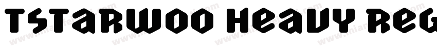 TSTARW00 Heavy Regular字体转换